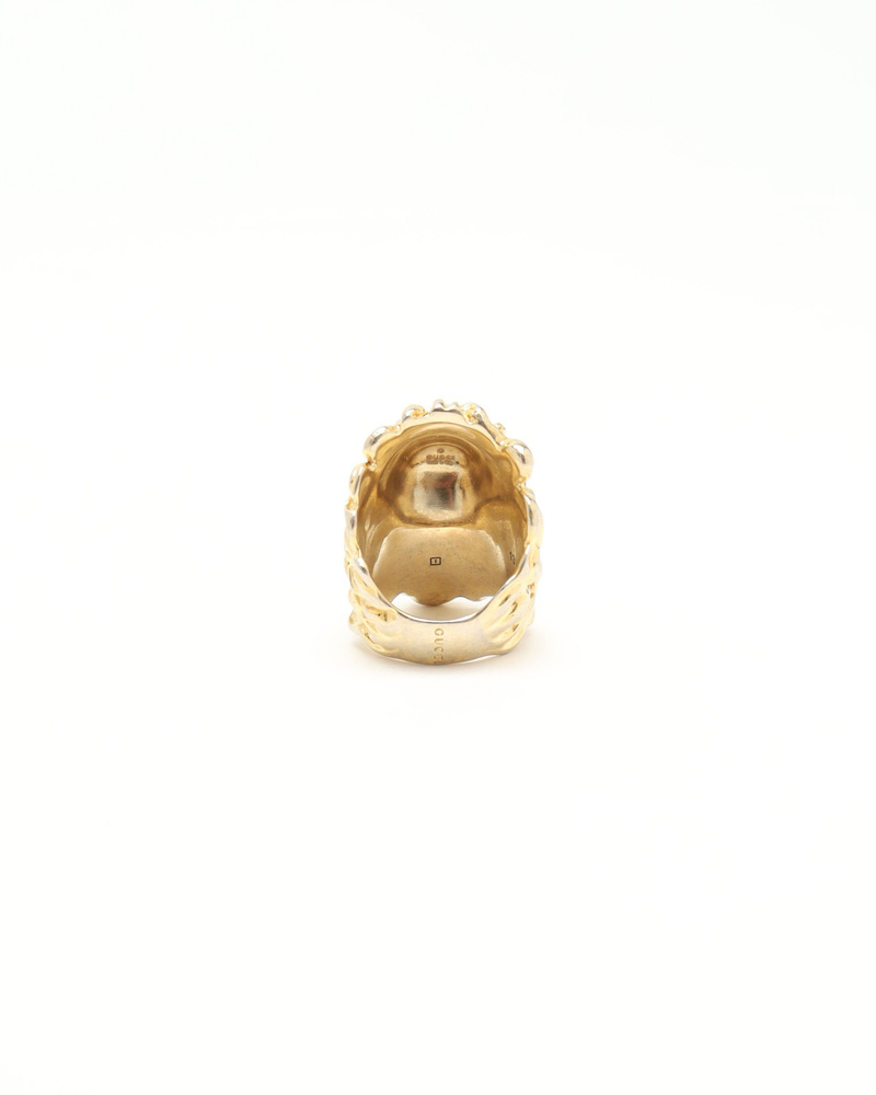 Gucci Lion Rhinestone Ring