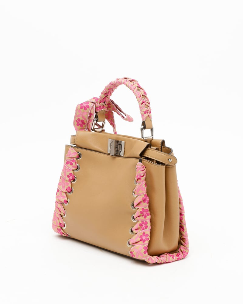 Fendi Mini Ribbon Stitch Peekaboo Bag