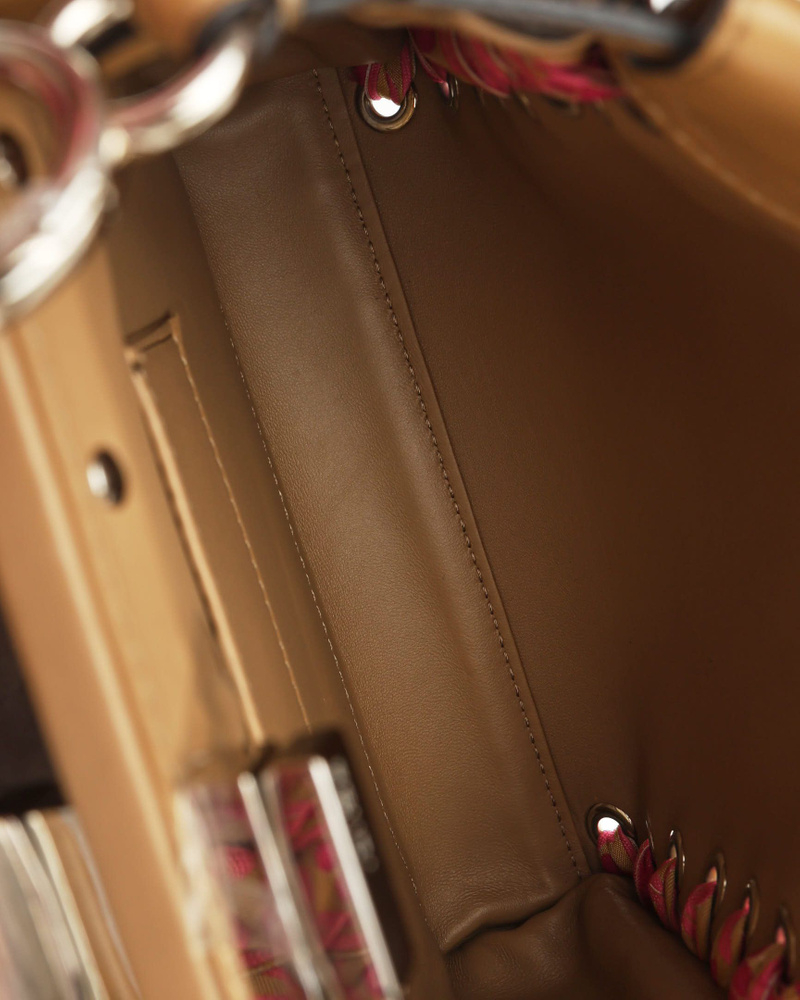 Fendi Mini Ribbon Stitch Peekaboo Bag