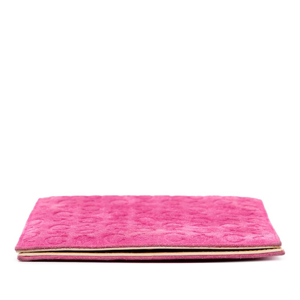 Celine B Celine Pink Dark Pink Suede Leather C Macadam Crossbody Spain