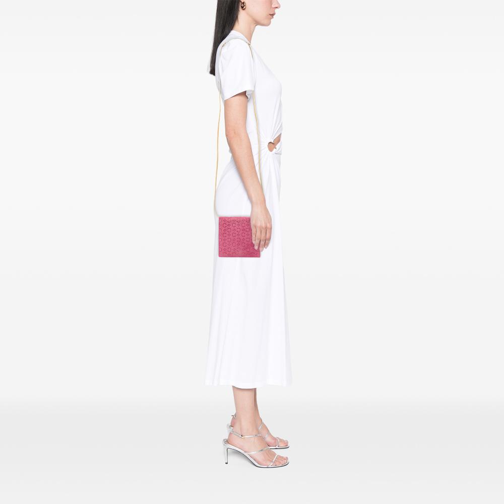 Celine B Celine Pink Dark Pink Suede Leather C Macadam Crossbody Spain