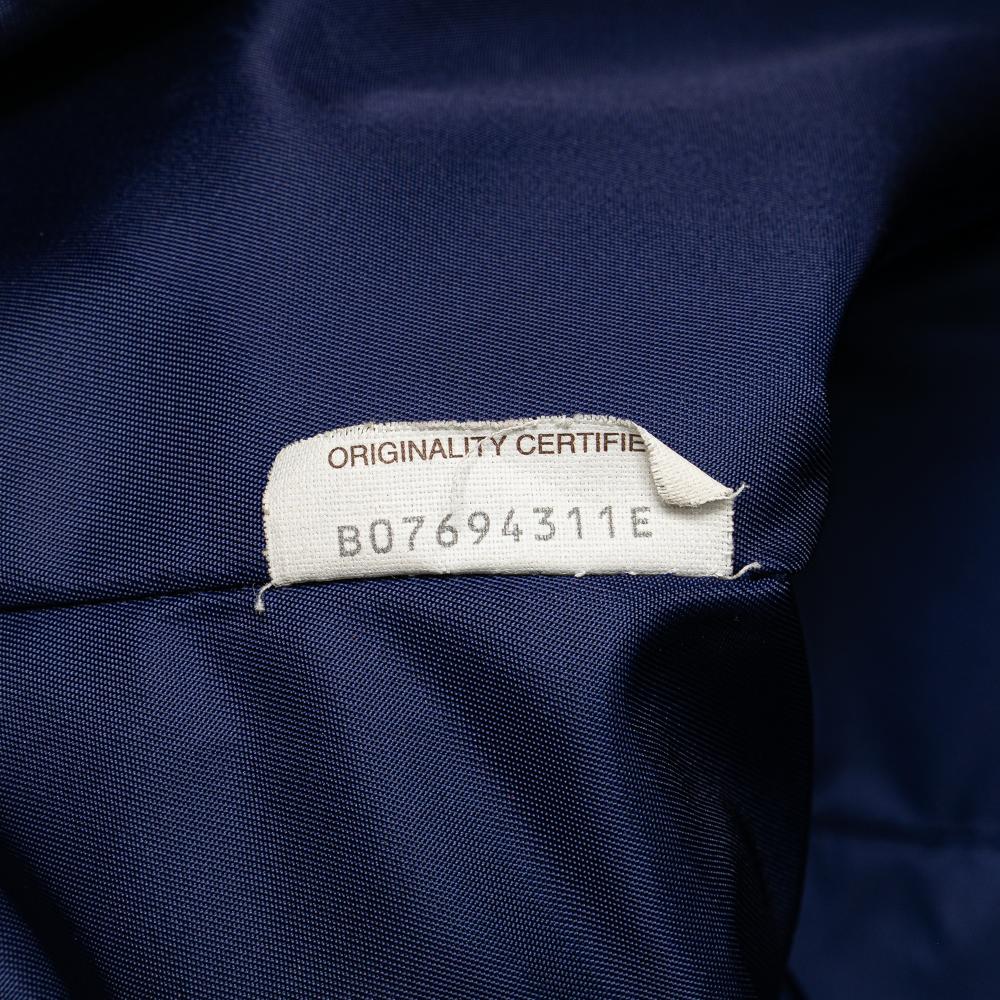 Bottega Veneta B Bottega Veneta Blue Midnight Blue Nylon Fabric Intrecciolusion Tote Italy