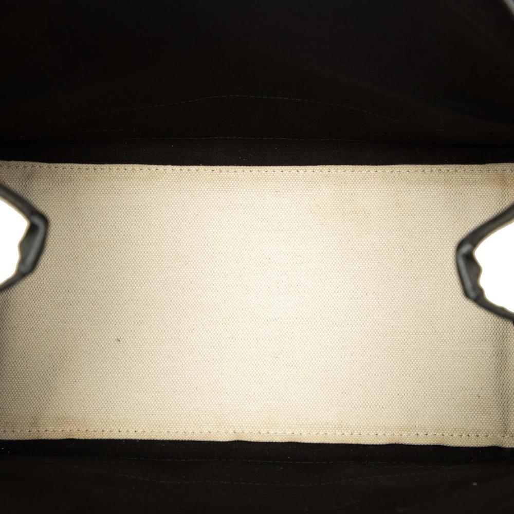 Balenciaga B Balenciaga White Canvas Fabric Navy Cabas Tote S Italy