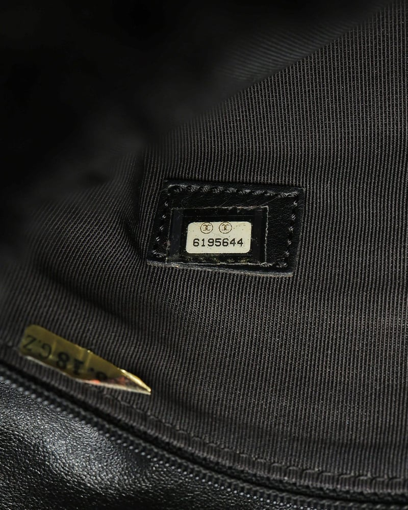 Chanel CC Fur Chain Tote Bag