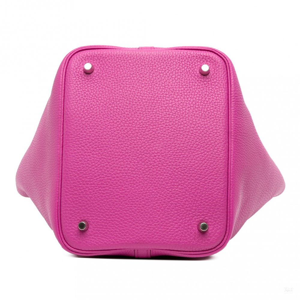 Hermès Picotin 22 Leather Lock Bucket Handbag Magnolia