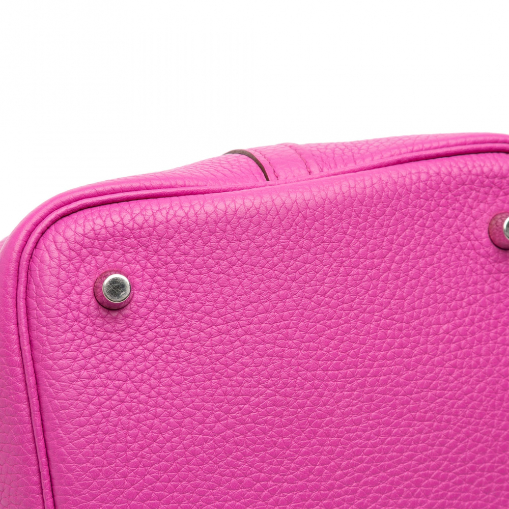 Hermès Picotin 22 Leather Lock Bucket Handbag Magnolia