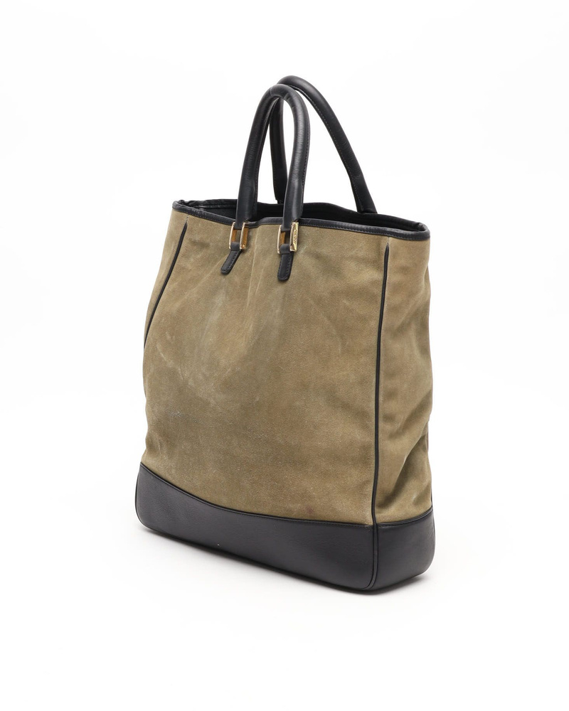 Loewe Suede Anagram Tote Bag