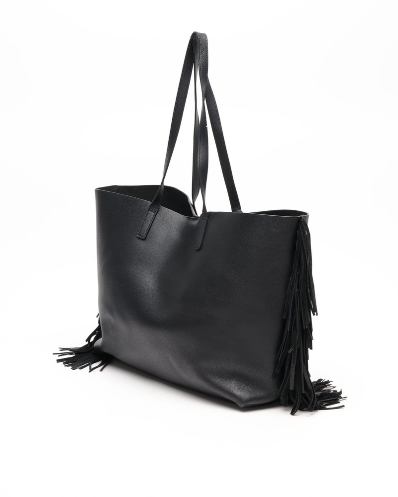 Saint Laurent Fringe Bold East/West Tote Bag