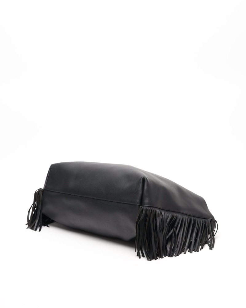 Saint Laurent Fringe Bold East/West Tote Bag