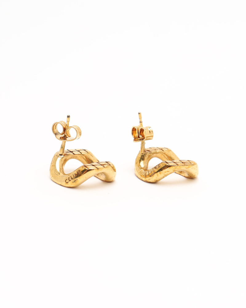 Celine Céline Gold-tone Earrings