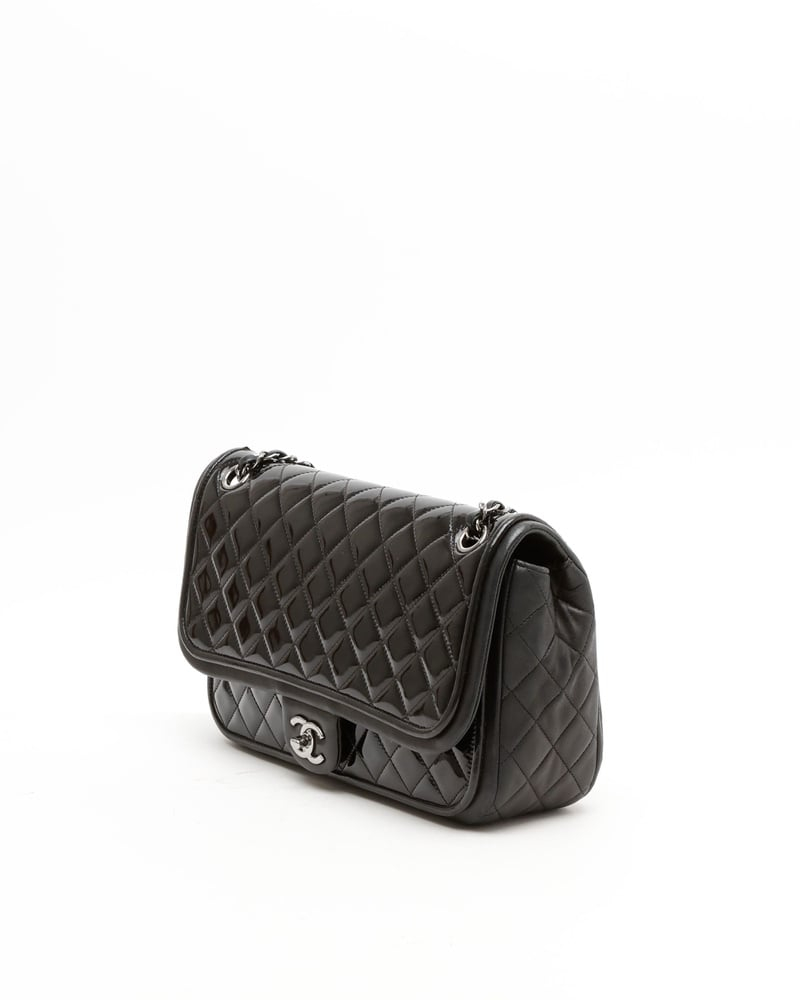 Chanel Classic Medium Patent Single Flap Bag