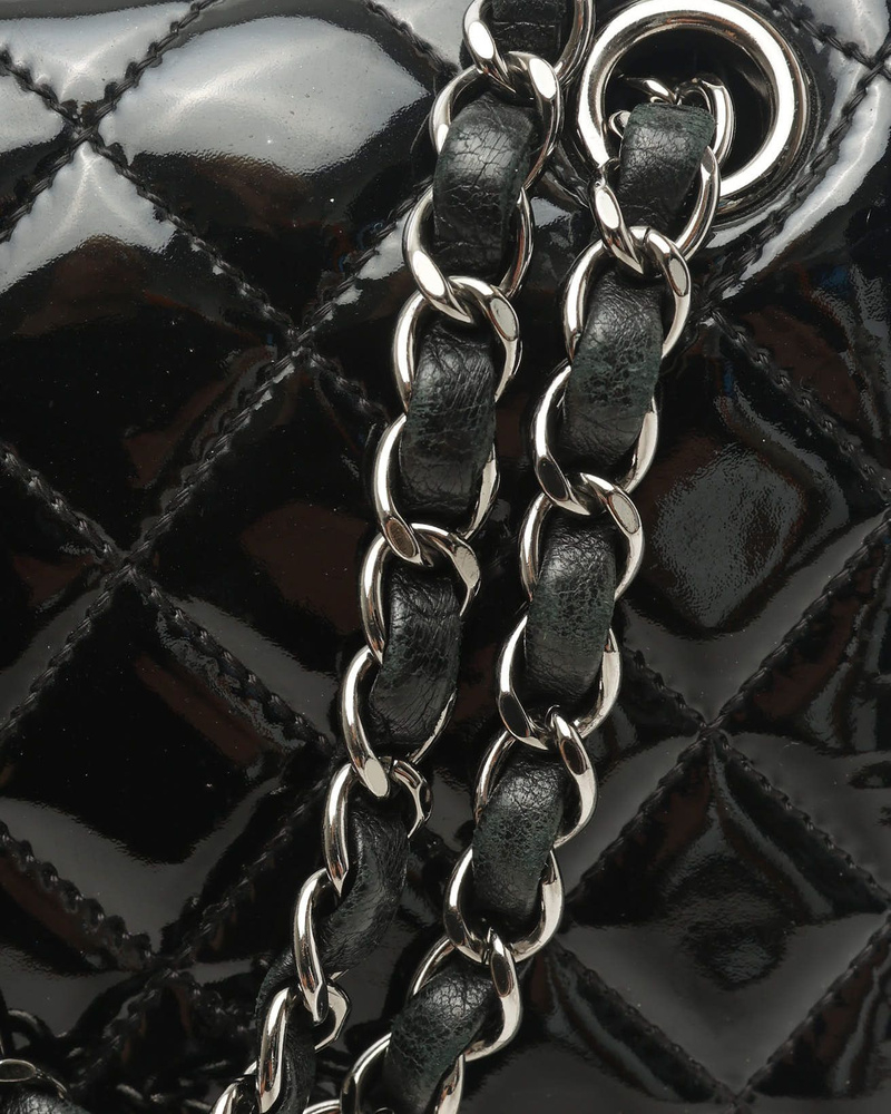 Chanel Classic Medium Patent Single Flap Bag