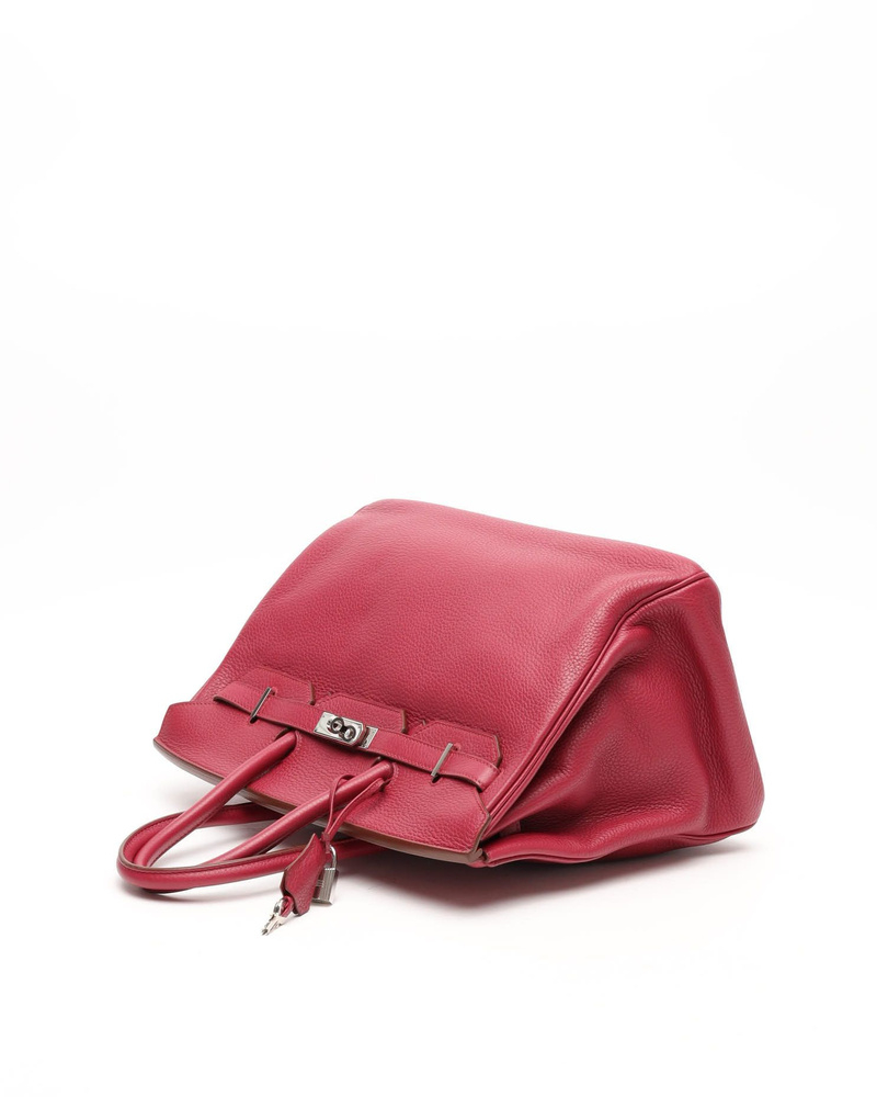 Hermès Birkin 35 Rubis Clemence Bag