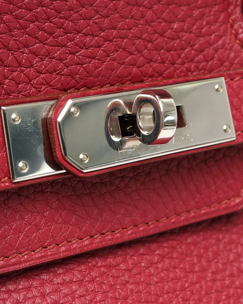 Hermès Birkin 35 Rubis Clemence Bag
