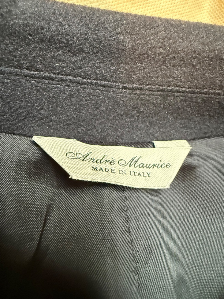 André Maurice Kaschmir Mantel dunkelblau