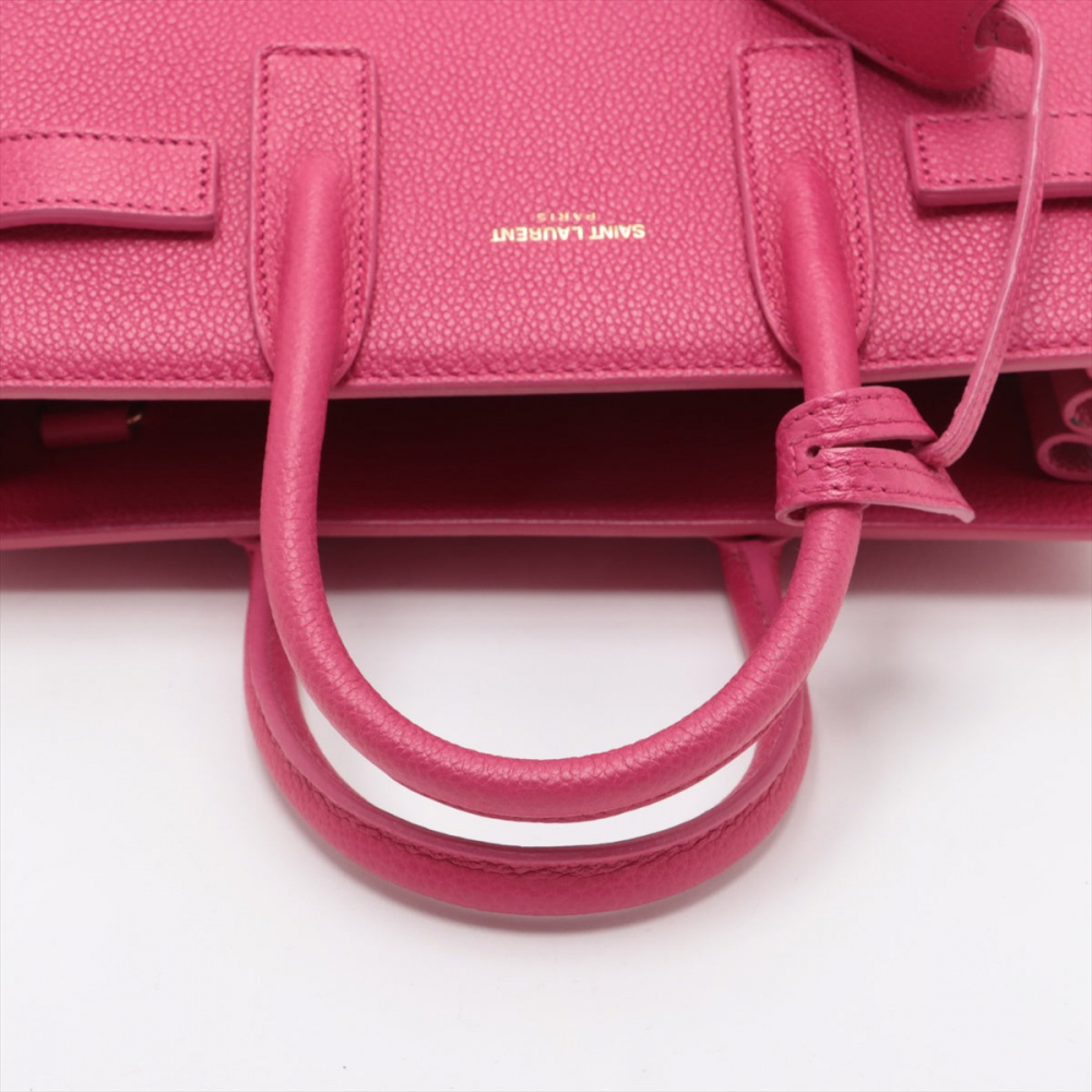 Saint Laurent Sac De Jour Nano MF 2-Ways Tote Bag Pink