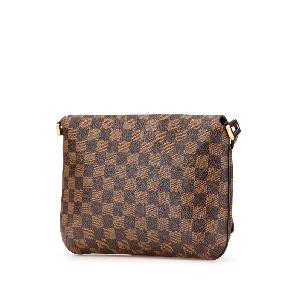 Louis Vuitton B Louis Vuitton Brown Damier Canvas Canvas Damier Ebene Musette Tango Short Strap Spain