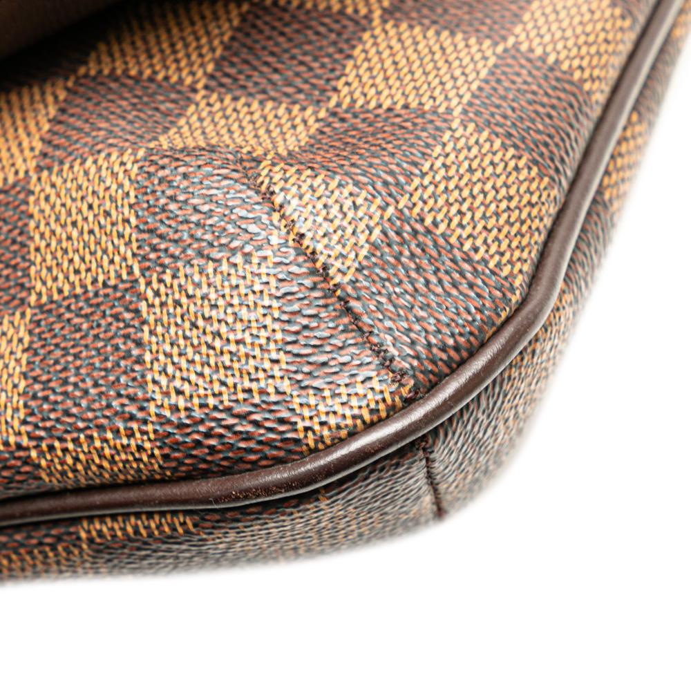 Louis Vuitton B Louis Vuitton Brown Damier Canvas Canvas Damier Ebene Musette Tango Short Strap Spain