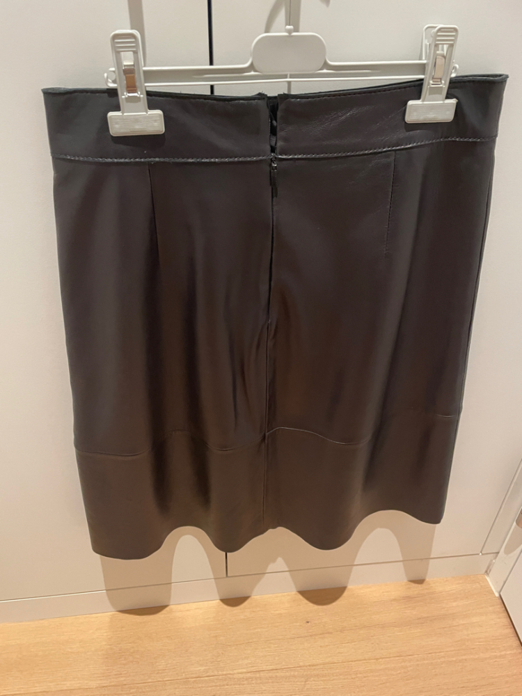 Boss Leather jean light A-shape knee-length