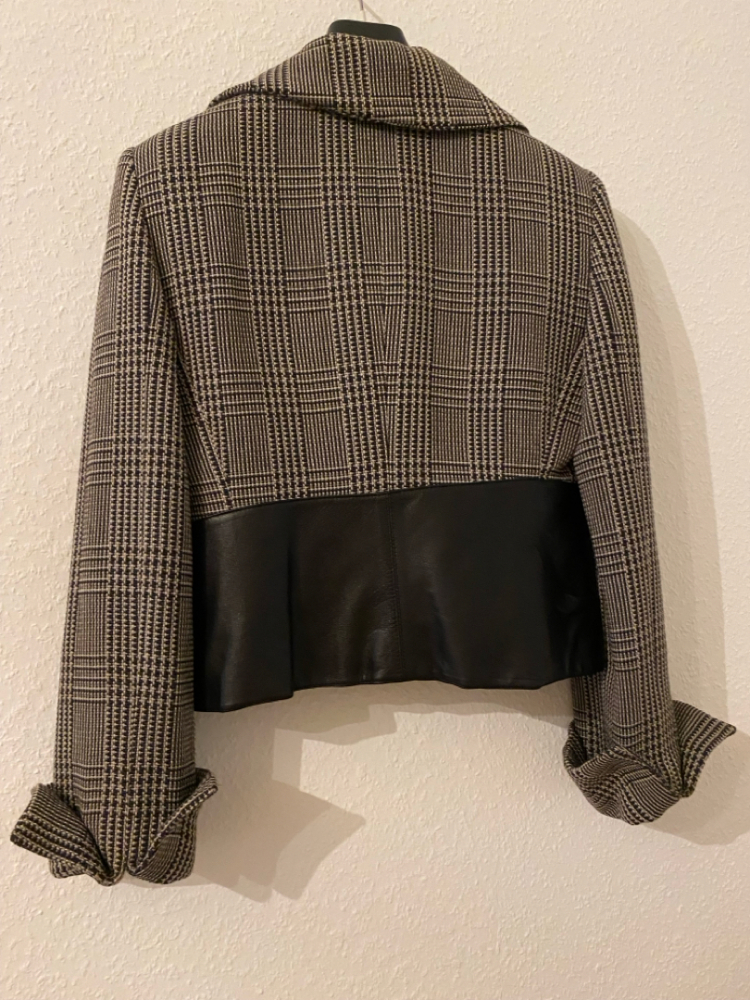 Armani Collezioni Jacket (woolen & leather)