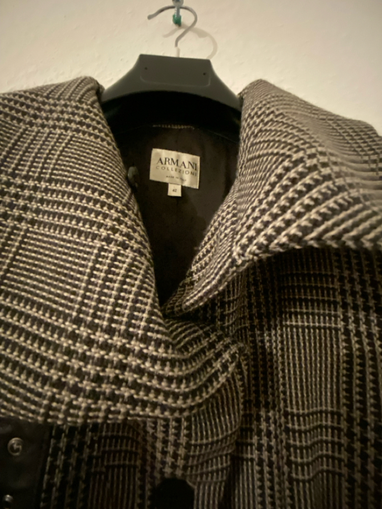 Armani Collezioni Jacket (woolen & leather)