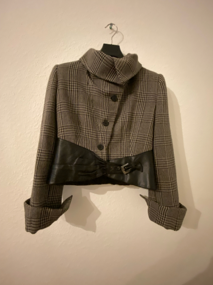 Armani Collezioni Jacket (woolen & leather)