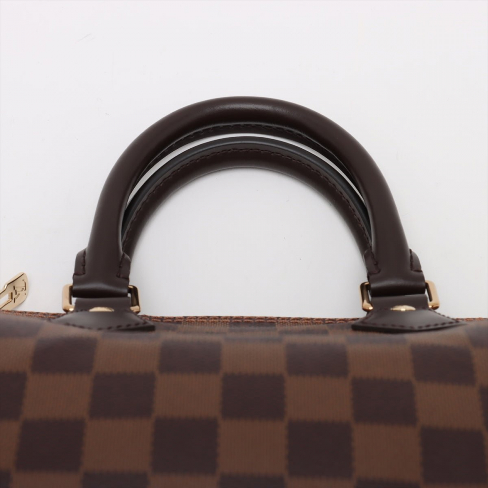 Louis Vuitton Speedy 25 Bandoulière Canvas Trunk Handbag Damier Ebene