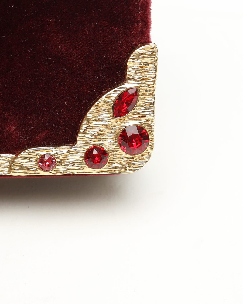 Prada Velvet Crystal Cahier Chain Bag