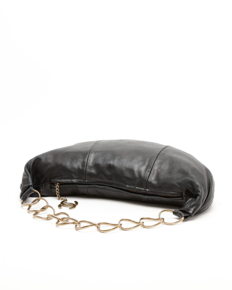 Chanel CC Half Moon Chain Hobo Bag