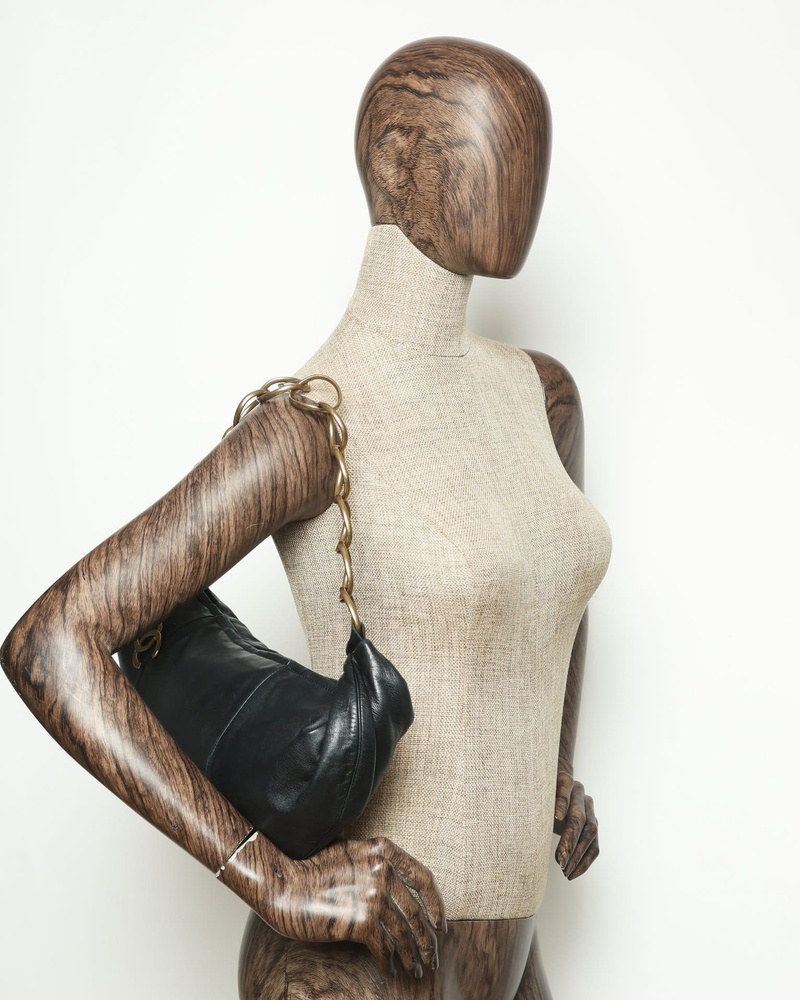 Chanel CC Half Moon Chain Hobo Bag