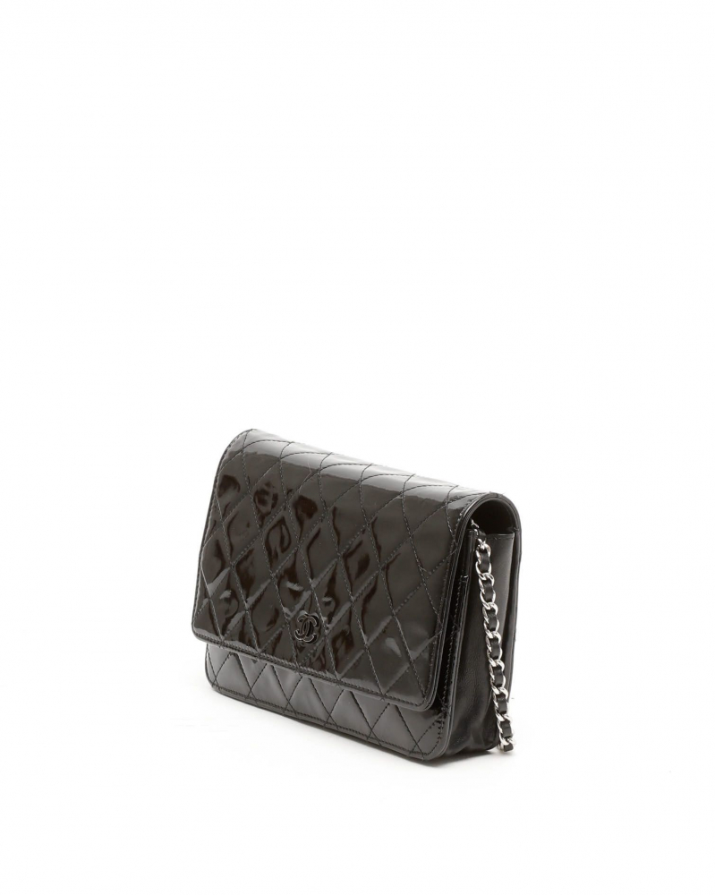 Chanel Patent Wallet On Chain Bag