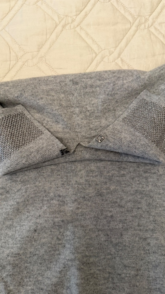 Fabiana Filippi Grauer Wollpullover