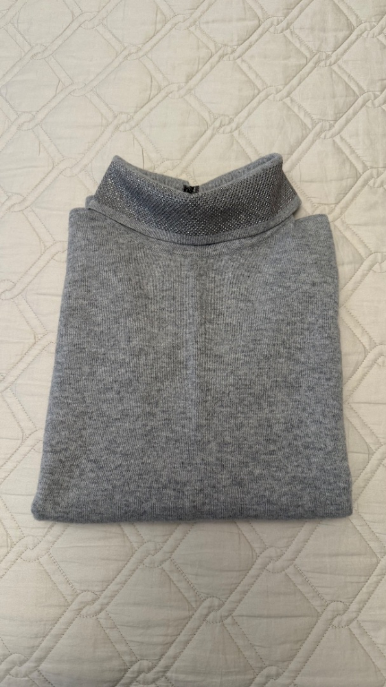 Fabiana Filippi Grauer Wollpullover