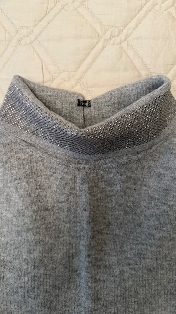 Fabiana Filippi Grauer Wollpullover