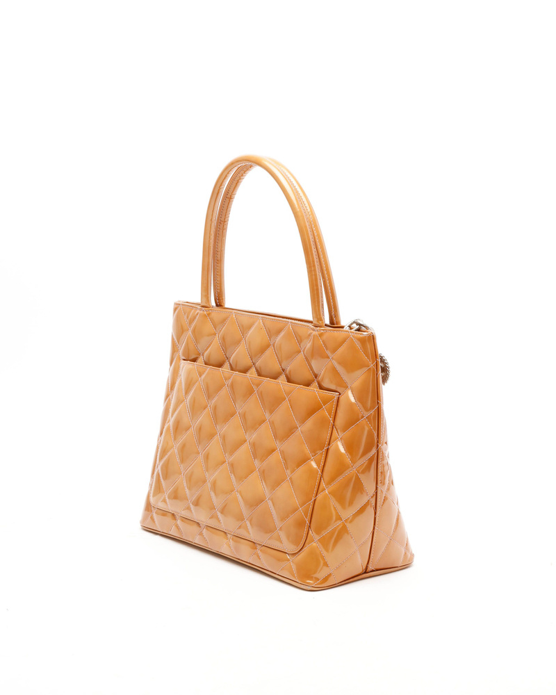 Chanel Patent Medallion Bag