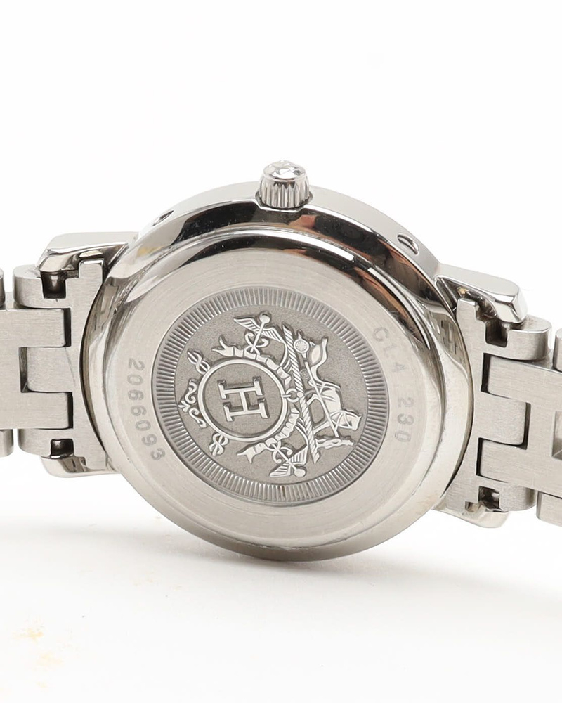 Hermès Clipper 24mm Ref CL4.230 Mother-of-Pearl Dial Watch