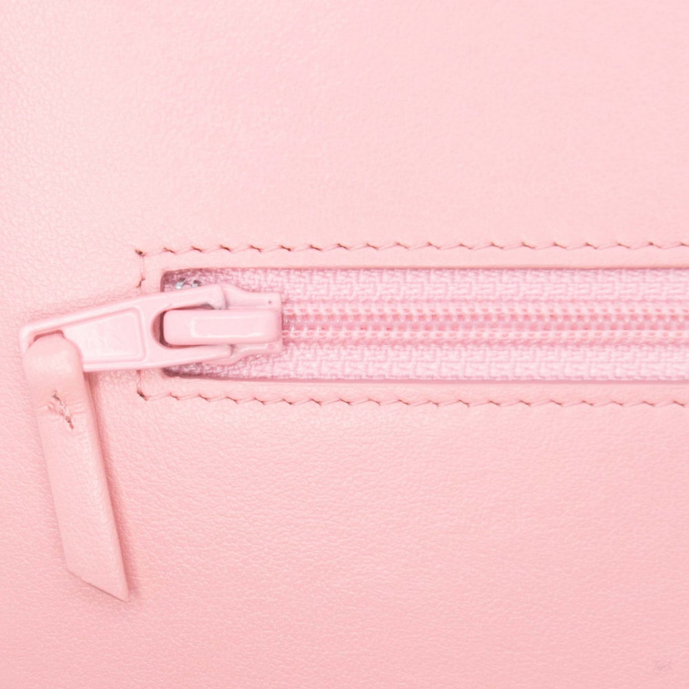 Chanel Boy Caviar Leather Quilted Wallet on Chain Crossbody Pink