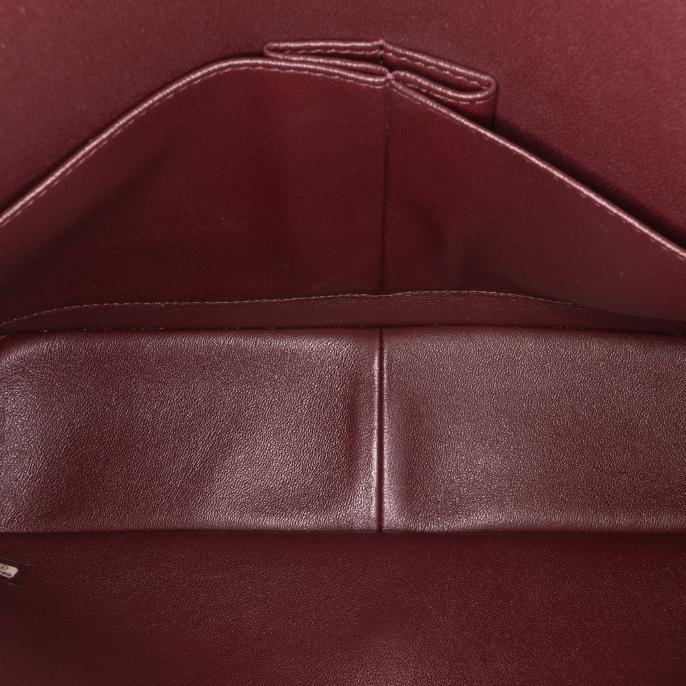 Chanel Classic Double Flap Jumbo Matelassè Caviar Leather Flap Handbag Black