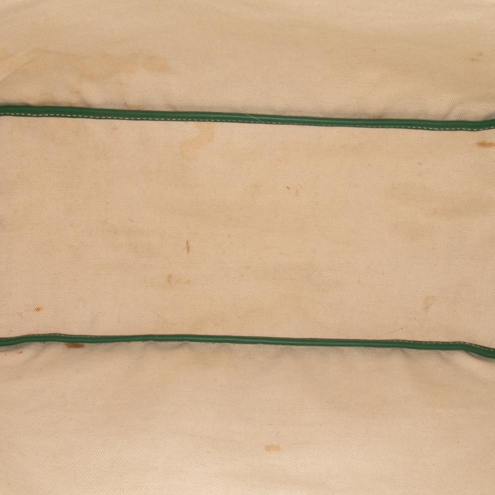 Goyard B Goyard Green Lime Coated Canvas Fabric Goyardine Saint Louis PM France