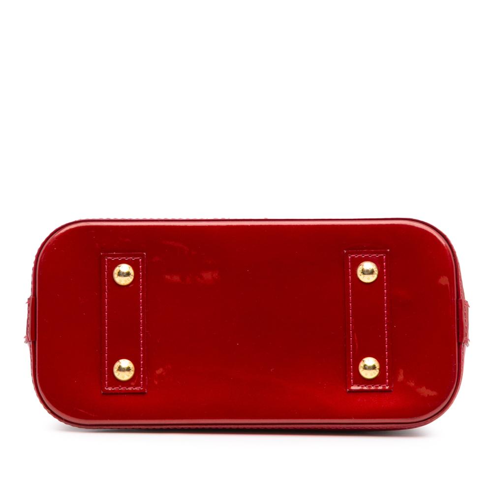 Louis Vuitton B Louis Vuitton Red Vernis Leather Leather Monogram Vernis Alma BB France