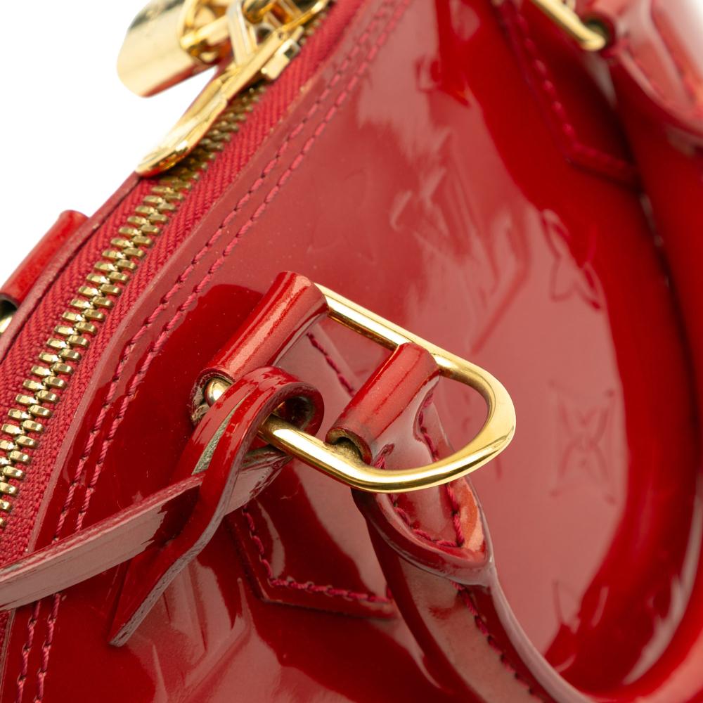 Louis Vuitton B Louis Vuitton Red Vernis Leather Leather Monogram Vernis Alma BB France