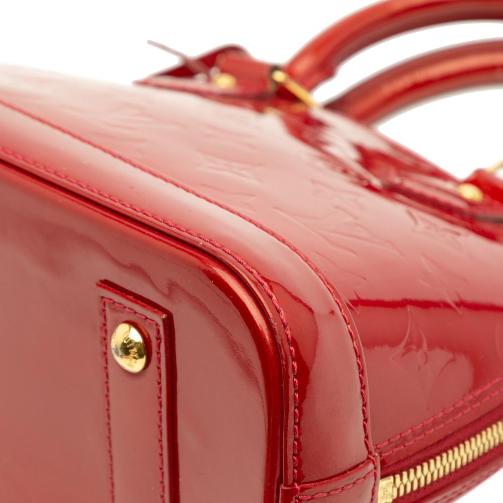 Louis Vuitton B Louis Vuitton Red Vernis Leather Leather Monogram Vernis Alma BB France