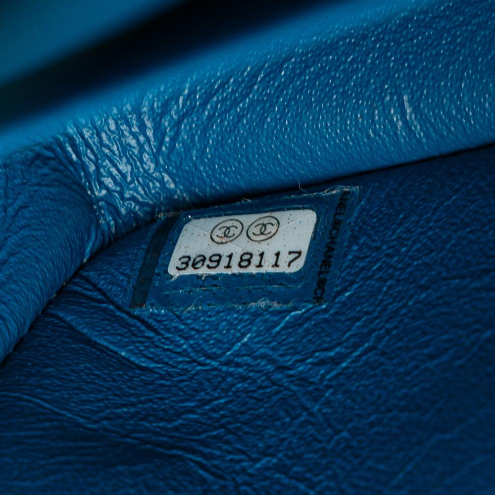 Chanel AB Chanel Blue Caviar Leather Leather Medium Classic Caviar Double Flap France