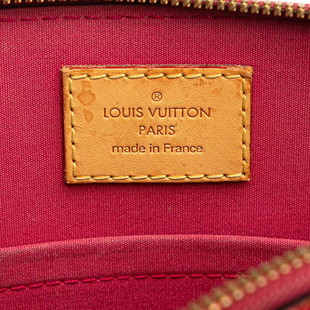 Louis Vuitton B Louis Vuitton Red Vernis Leather Leather Monogram Vernis Alma BB France