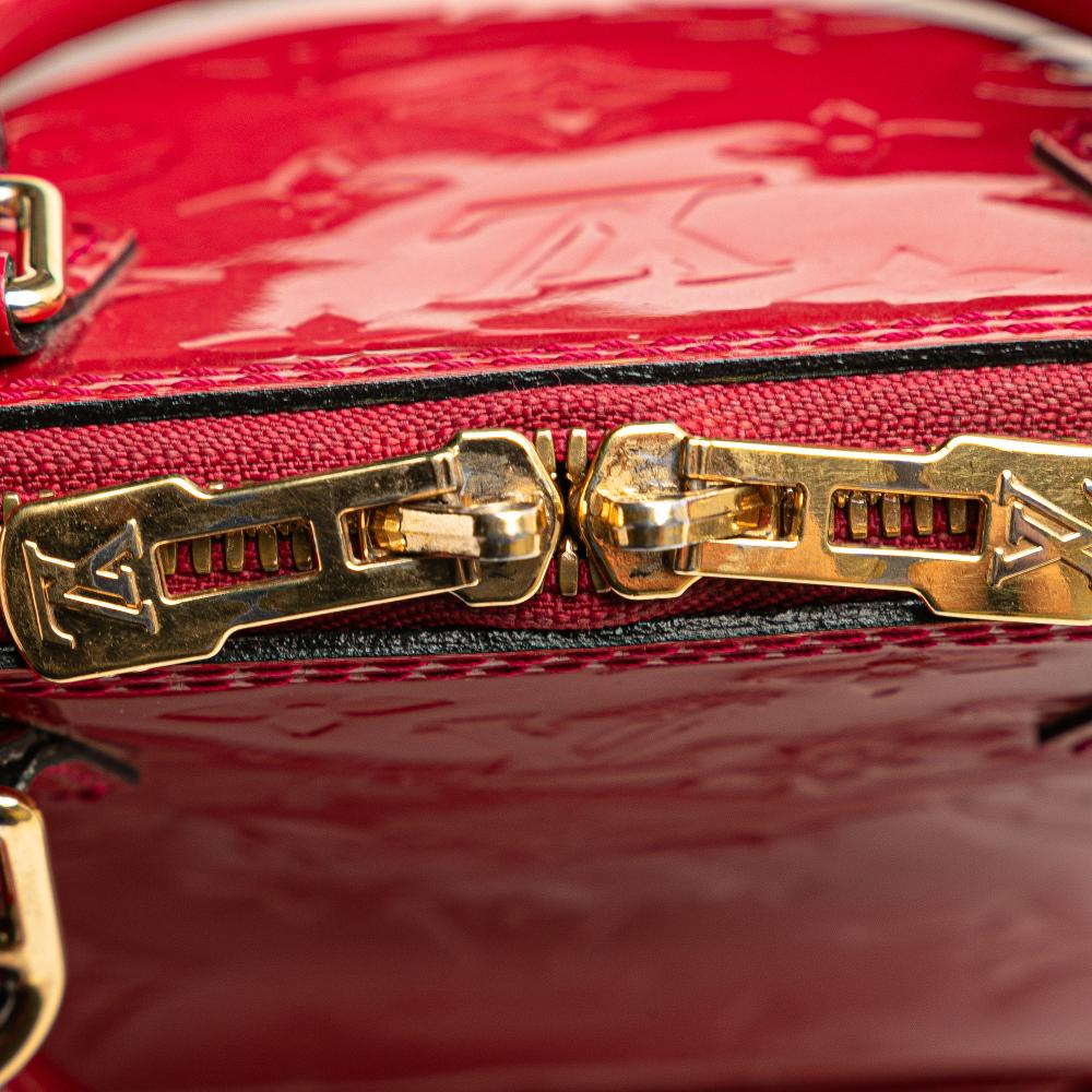 Louis Vuitton B Louis Vuitton Red Vernis Leather Leather Monogram Vernis Alma BB France