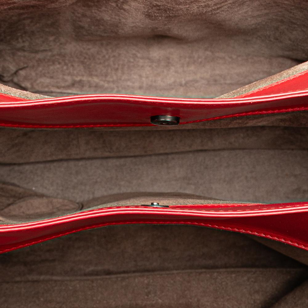 Bottega Veneta B Bottega Veneta Red Nappa Leather Leather Medium Nappa Intrecciato Roma Tote Italy