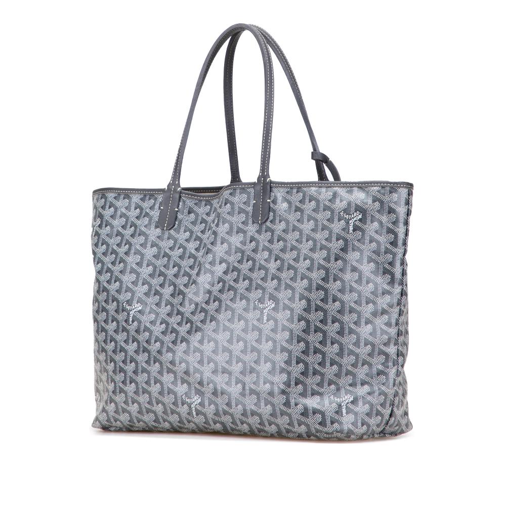 Goyard B Goyard Gray Coated Canvas Fabric Goyardine Saint Louis PM France