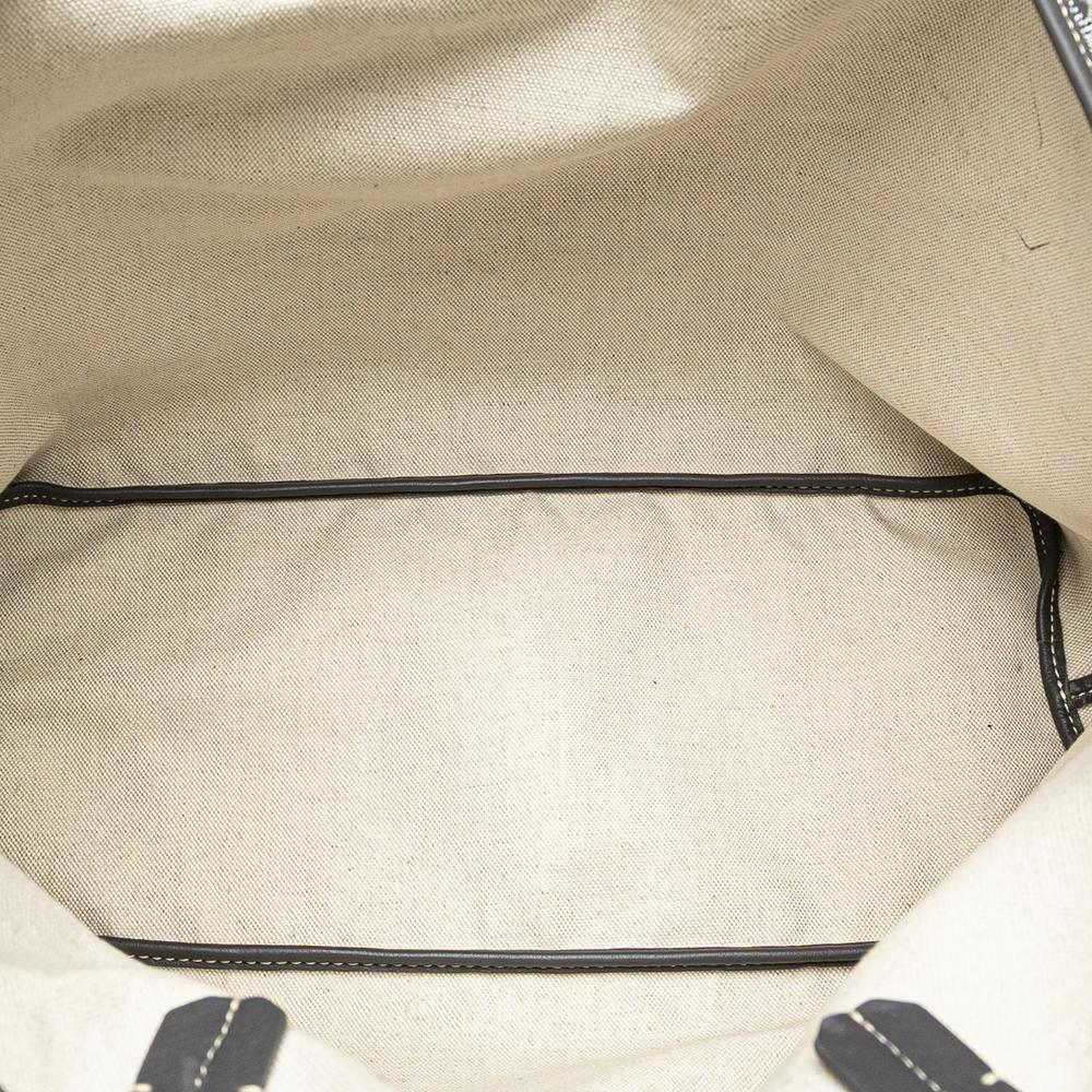 Goyard B Goyard Gray Coated Canvas Fabric Goyardine Saint Louis PM France