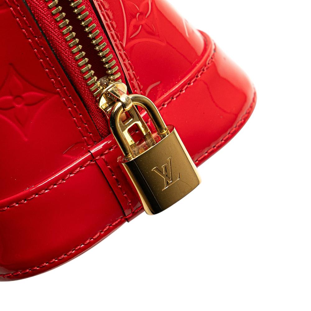 Louis Vuitton B Louis Vuitton Red Vernis Leather Leather Monogram Vernis Alma BB France