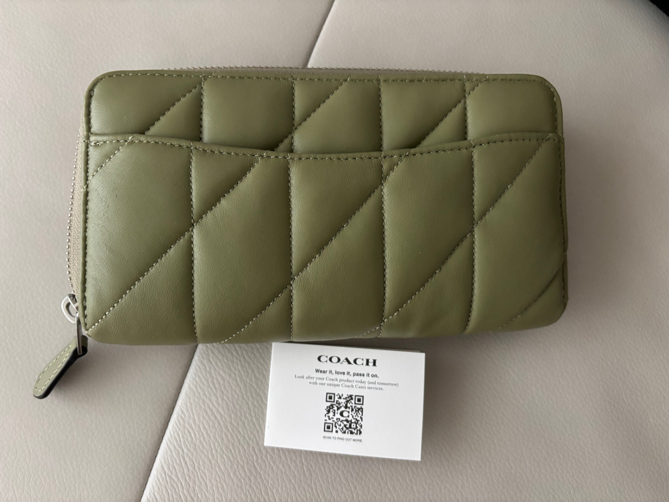 Coach portefeuille rembourré